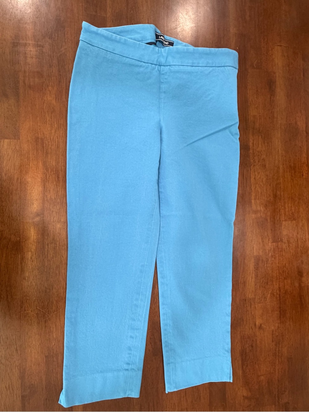Lands' End Teal Slim Leg Pants